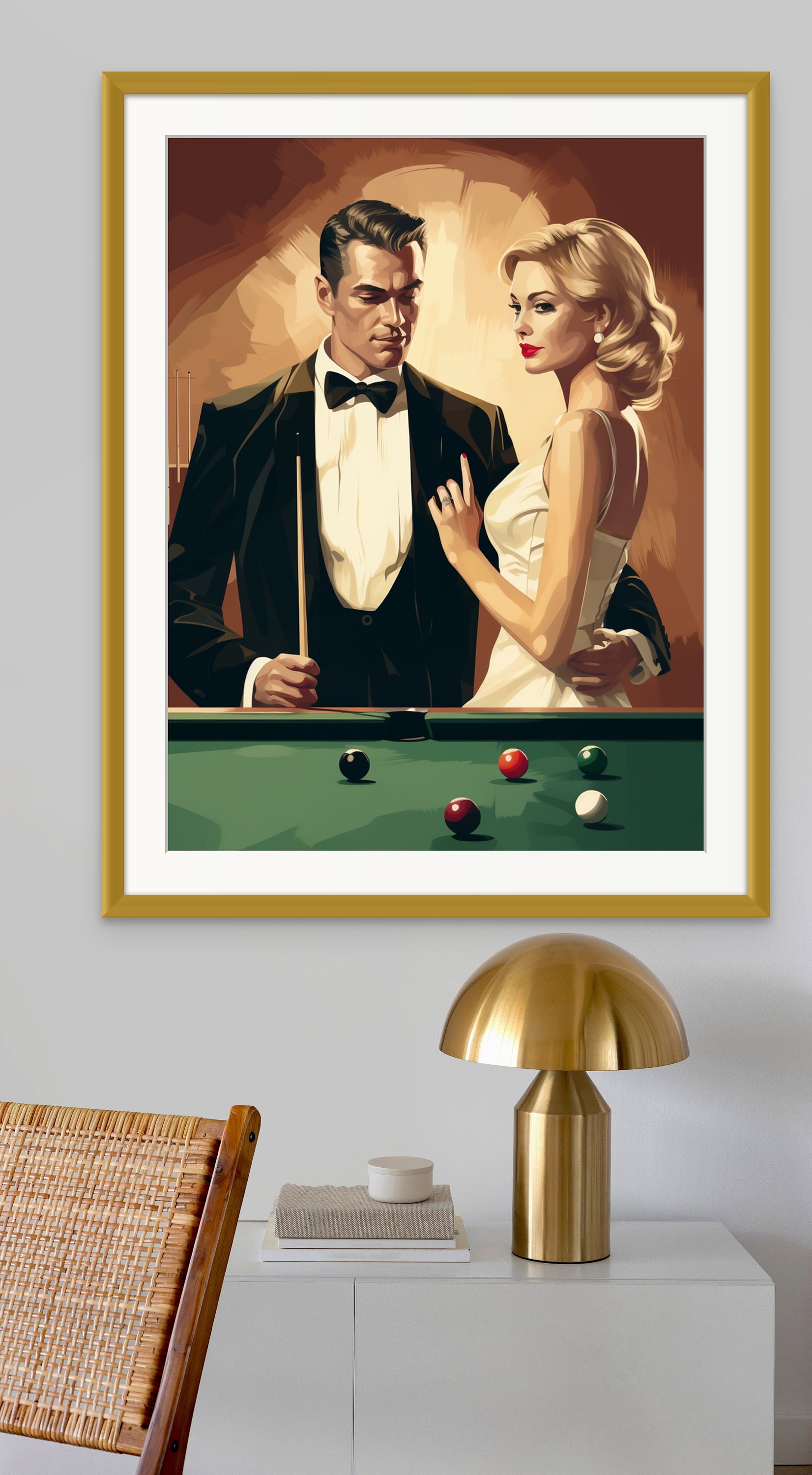 Vintage Pool Poster II | 1950's - Etsy