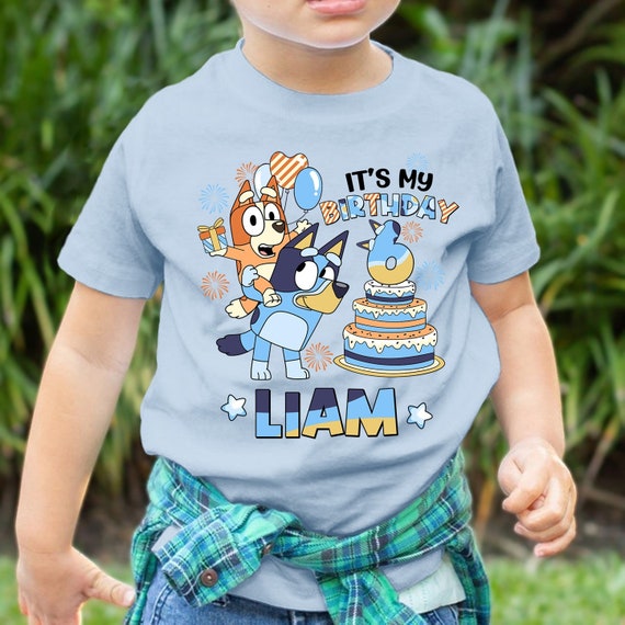 Personalized Bluey Birthday Shirt, Bluey Family Matching Shirts