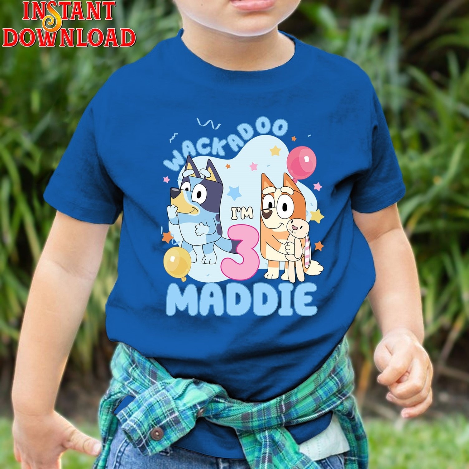 Bluey Bingo personnalisé anniversaire Png Tees danniversaire Bluey Fête Bluey Bluey Bingo Png