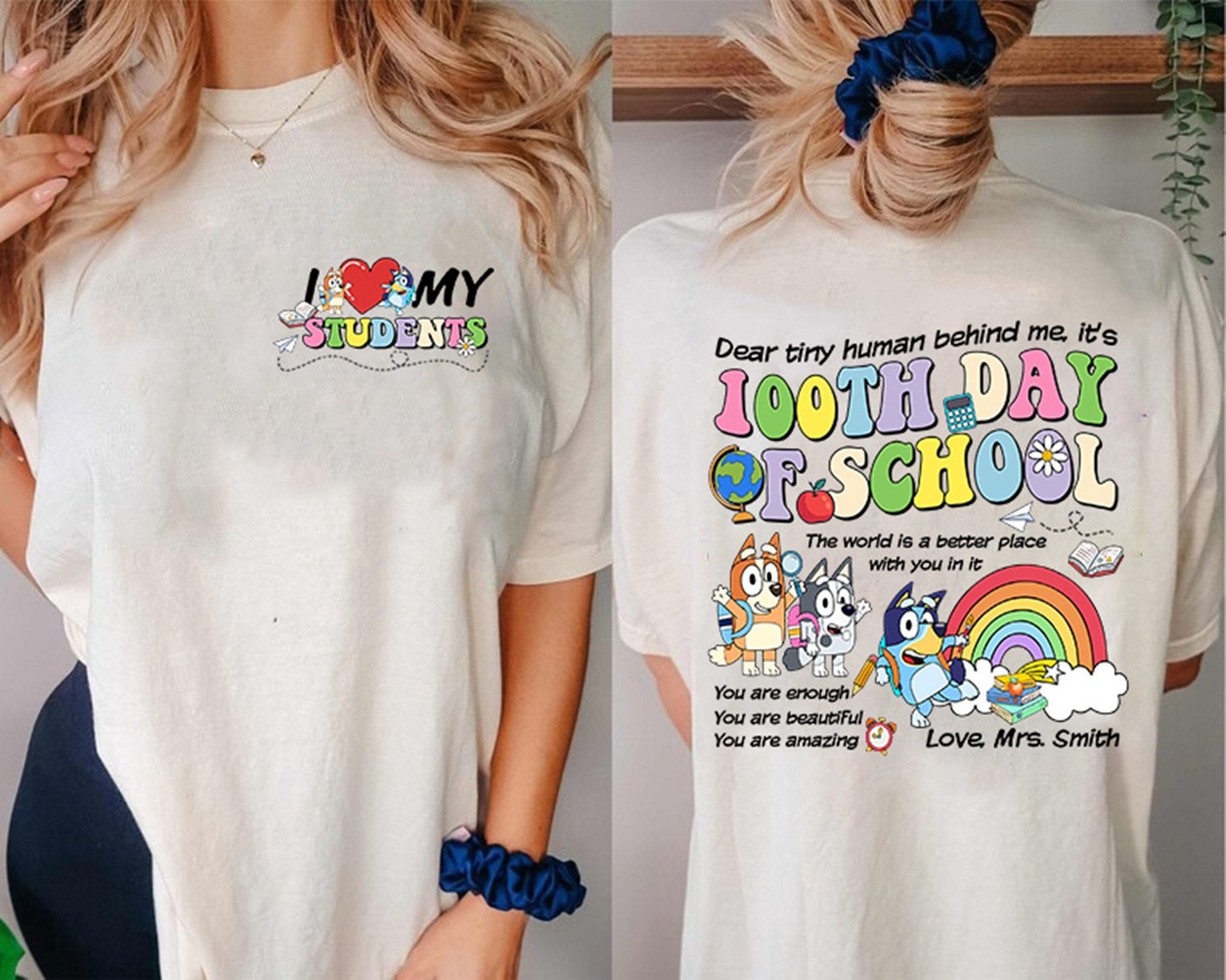 Bluey Bingo & Bluey Portrait Toddler T-Shirt - BoxLunch Exclusive