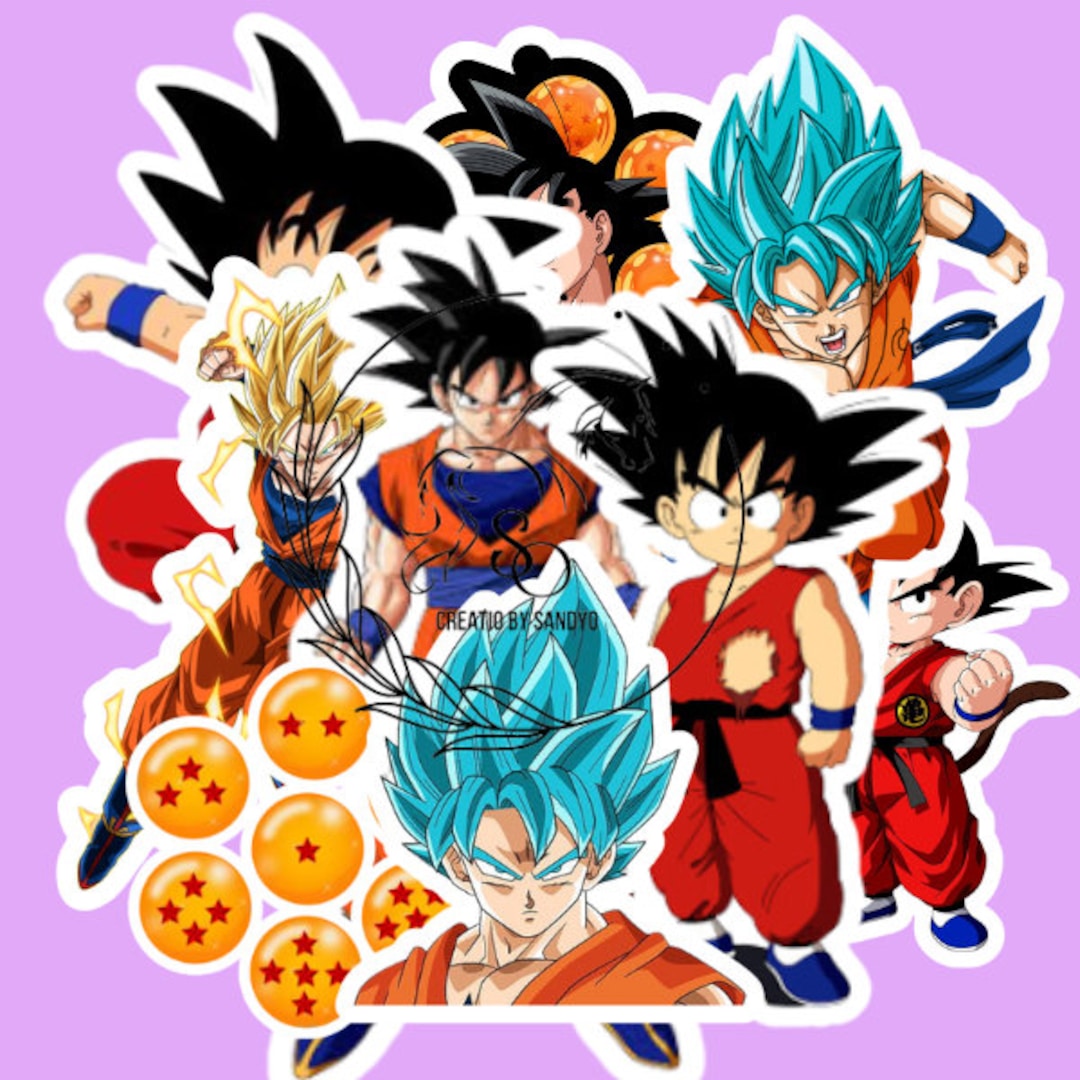 Dragon Ball Z Dragon Ball Z Stickers Set of 10 Stickers - Etsy UK