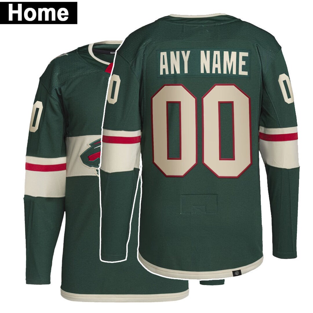 Minnesota Hockey Jersey Minnesota Hockey Custom Jersey for Etsy