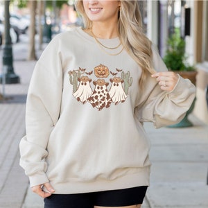 Cute Halloween sweatshirt, Wild west sweater,  Cute fall sweater, Spooky season, Spooky viber, Funny Halloween