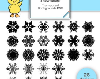 Snöflingor png och vinter clipart, snöflingor clipart, snöflingmönster och utskrivbara material