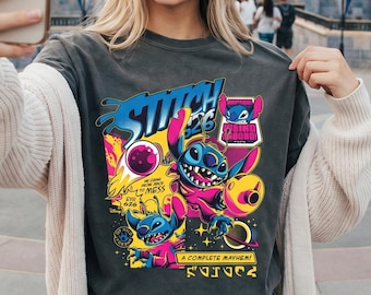 Retro Disney Lilo & Stitch Comic Page Shirt, Funny Disney Stitch T-shirt, Magic Kingdom Tee, Disneyland Family Trip, Birthday Boy Girl Gift