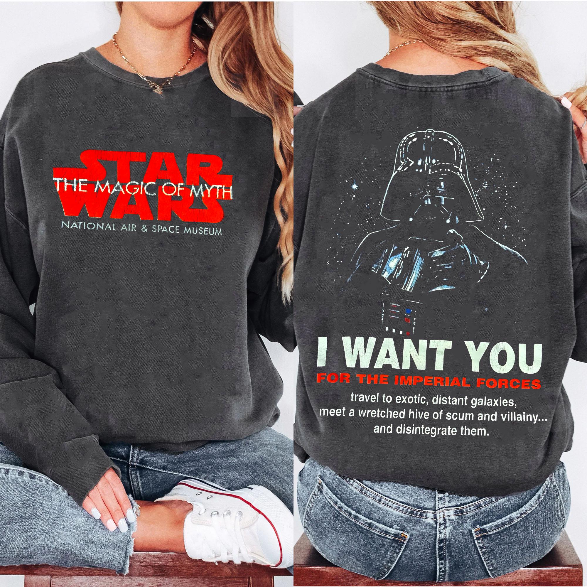 Darth Vader I Want You for Imperial Forces Shirt, Vintage 90s Star