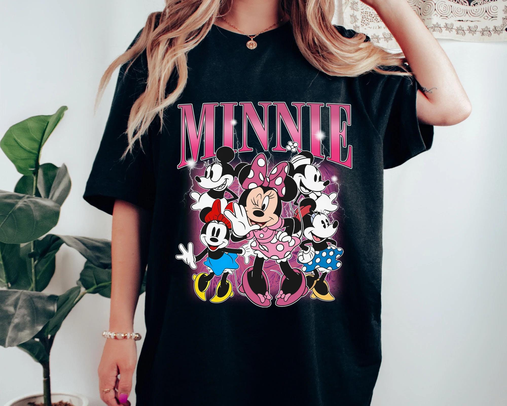 Retro 90s Minnie Mouse Comfort Colors Shirt, Vintage Disney Girl T