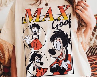 Vintage Max Goof Collage Disney A Goofy Movie Shirt, Retro 90s Disney Cartoon Tee, Funny Max Shirt, Disneyland Family Outfit, Disney Trip