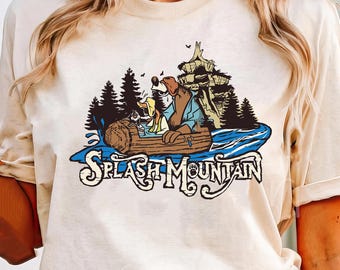 Vintage Splash Mountain Log Ride Shirt, Retro 90s Disney Br'er