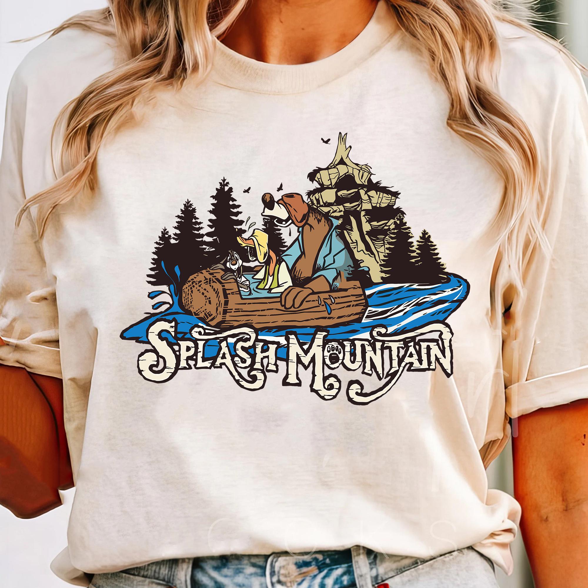 Vintage Splash Mountain Log Ride Shirt, Retro 90s Disney Br'er