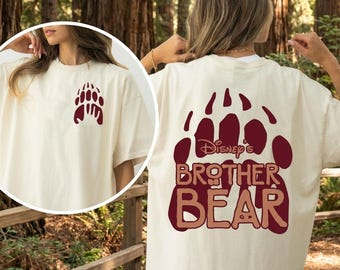Two Sided Disney Brother Bear Koda & Kenai Shirt, Disney Brotherhood Shirt, Brother Matching Outfits, Disneyland Family Trip, Birthday Gift