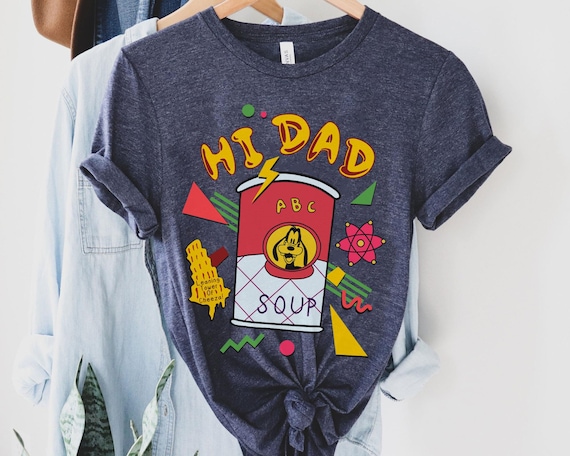 Retro 90s Max Goof and Goofy Hi Dad Soup Comfort Colors Shirt, A