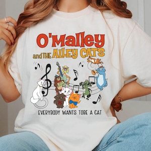The Aristocats Jazz Scat Cat&#39;s Band O’Malley And The Alley Cats Shirt, Everybody Wants To Be A Cat T-shirt, Disneyland Family Trip Matching