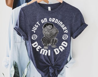 Vintage Maui Just And Ordinary Demi Dad Comfort Colors Shirt,  Moana Dad T-shirt, Father's Day Gift, Funny Dady Birthday Tee, Demi Dad