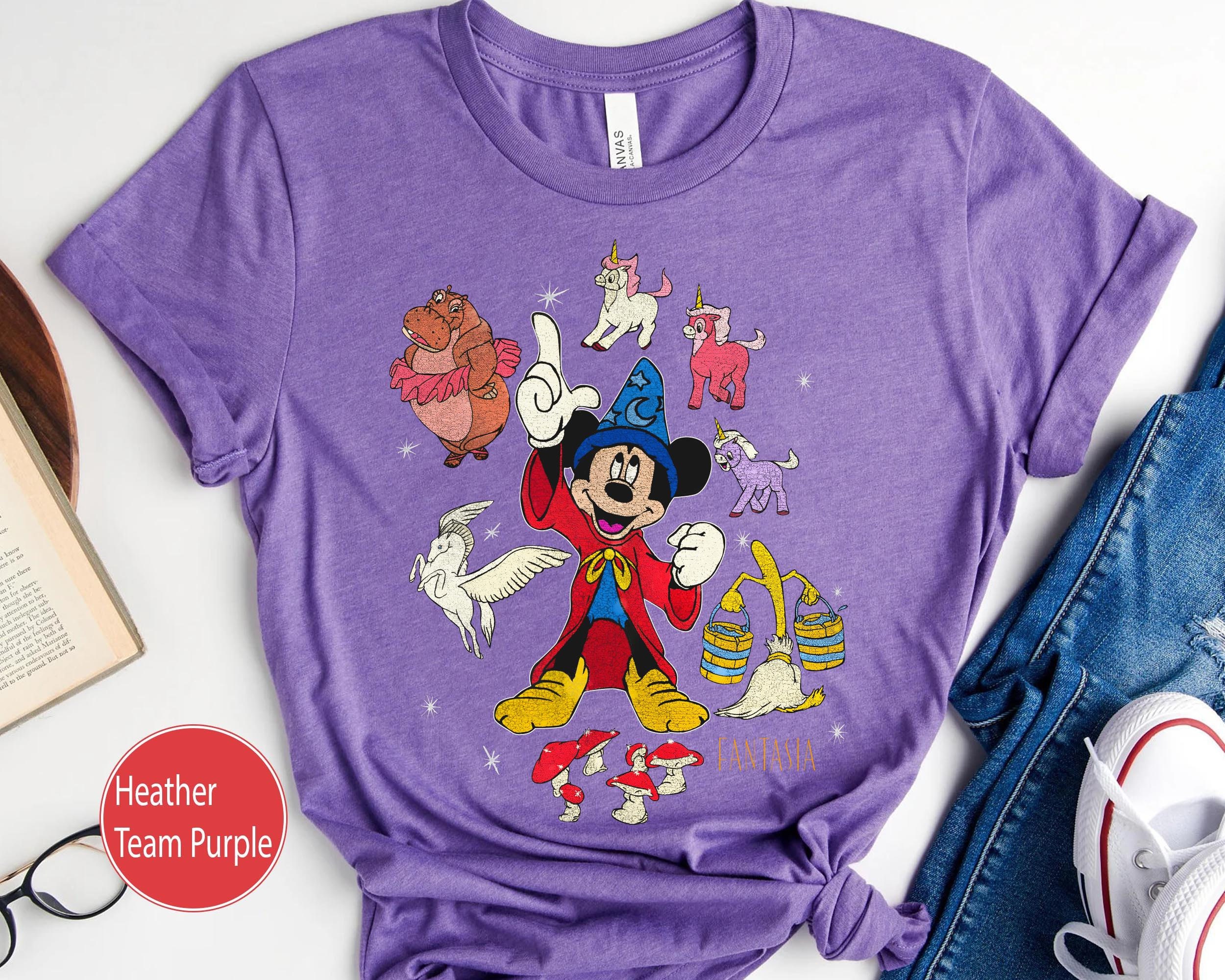 Sorcerer Mickey Mouse Pegasus Mushroom Broom Hippo Comfort Colors 
