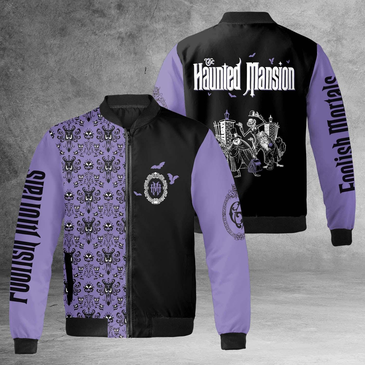 Disney Halloween the Haunted Mansion Fleece Bomber Jacket