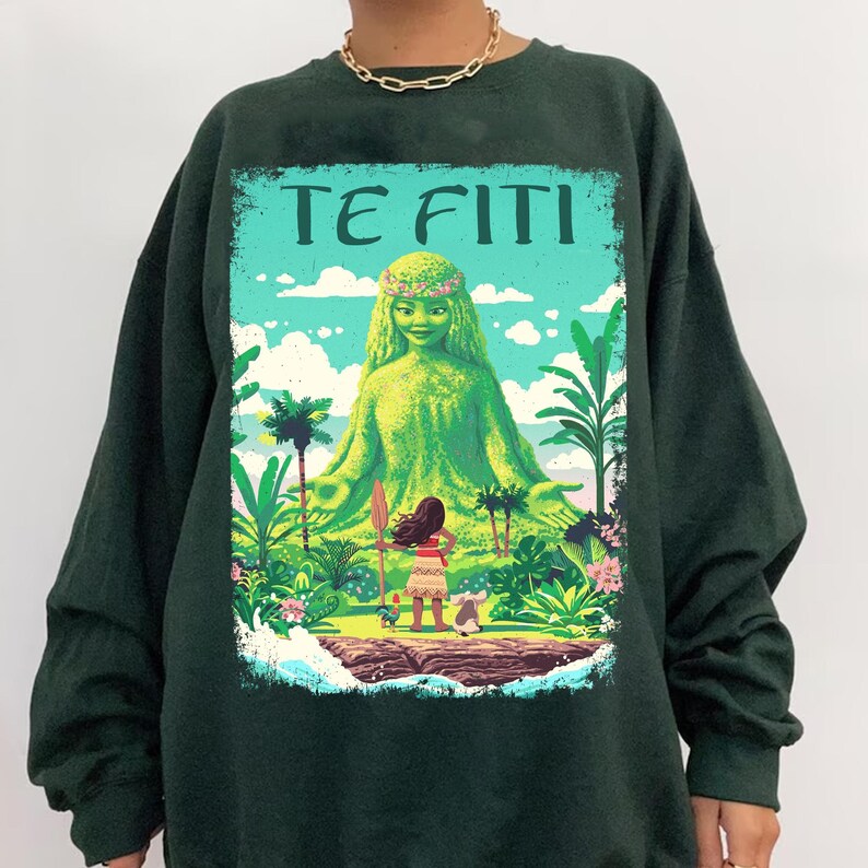 Vintage Moana Te Fiti Fairy Garden Comfort Colors Shirt, Königin der Pflanzen, Mutterinsel T-Shirt, Disney Moana Shirt, Disneyland Familienausflug Bild 2