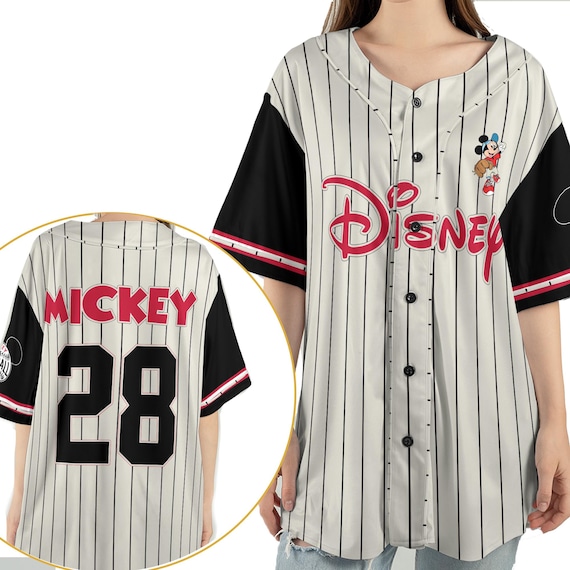 Two Sided Disney Mickey Mouse Baseball Jersey, Disney Mickey Mouse Co est 1928 Sport Shirt, Mickey Fan Gift, Disneyland Trip Baseball Team
