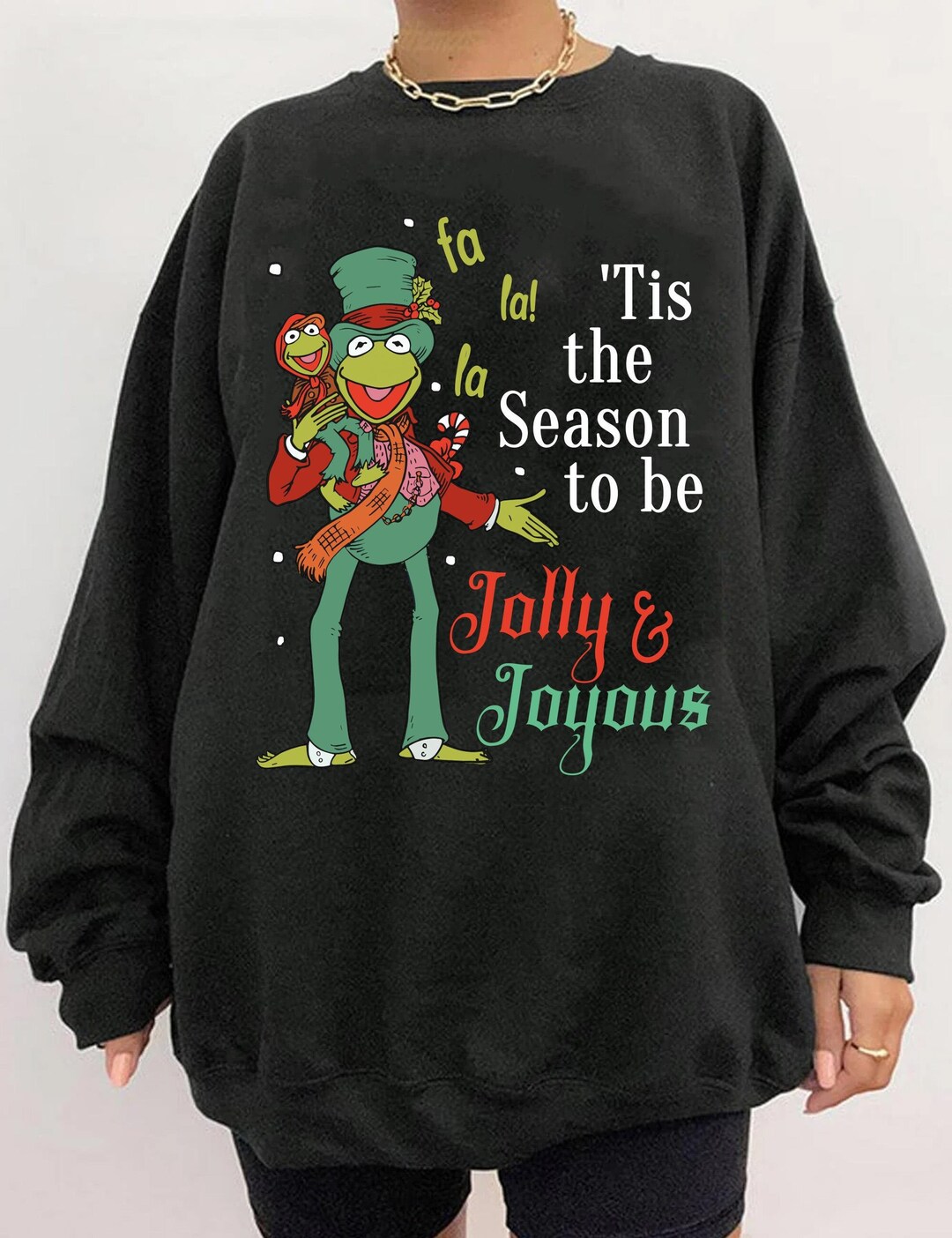 Kermit the Frog and Tiny Tim Robin Tis the Season to Be Jolly Etsy