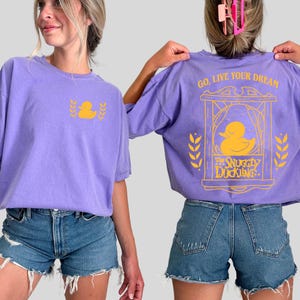 Two Sided Snuggly Duckling Go Live Your Dream Comfort Colors Shirt, Disney Tangled T-shirt, Rapunzel Princess Shirt, Disneyland Family Trip