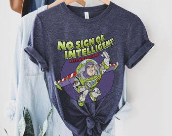Retro 90s Buzz Lightyear No Sign Of Intelligent Life Anywhere Comfort Colors Shirt, Toy Story Disney T-shirt, Magic Kingdom, Disneyland Trip