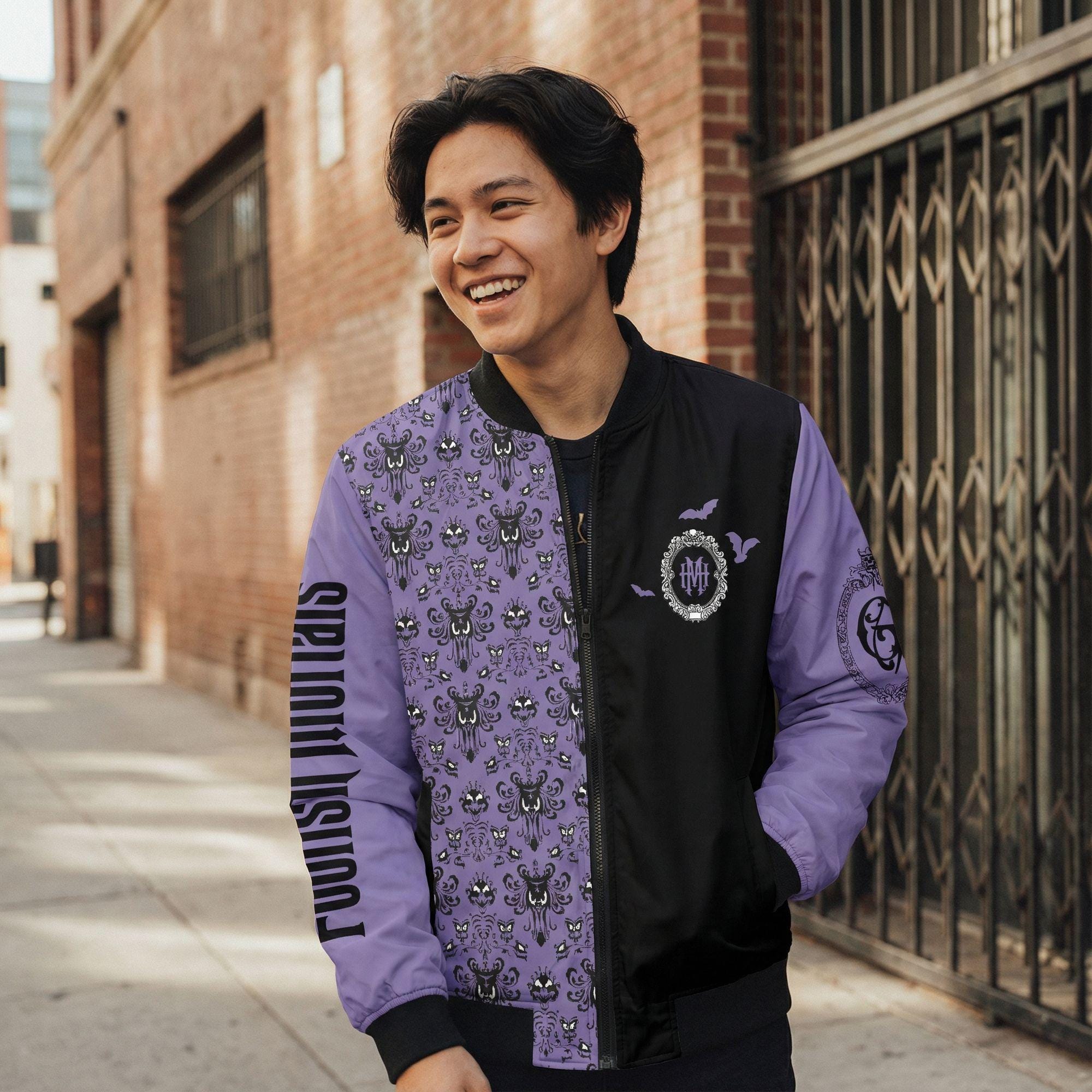 Spooky Theme Park Bomber Jacket, Matching Couple 2026 Vacation