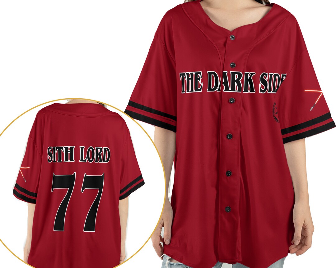 Darth Vader the Dark Side Sith Lord 2 Sided Baseball Jersey Etsy
