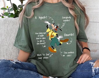 Funny Goofy Dad Everybody Mambo A-Hyuck Comfort Colors Shirt, A Goofy Movie, Vaderdagcadeau, Disney T-shirt papa verjaardag