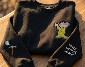 Sudadera bordada de Tontín, suéter bordado de Blancanieves y los Siete Enanitos, viaje familiar a Disneyland, World