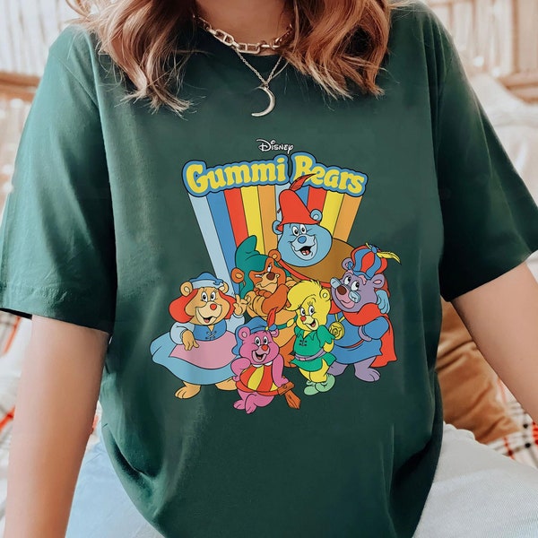 Adventures of the Gummi Bears Group Characters Comfort Colors Shirt,  Retro T-shirt, Birthday Gift, land Family Trip