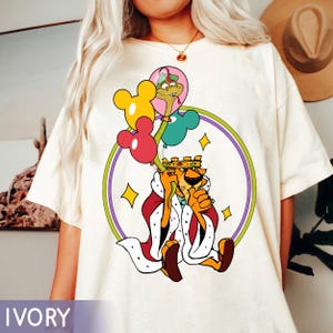 Retro Prince John And Sir Hiss Mickey Balloon Comfort Colors Shirt, Robin Hood Villains Disney T-shirt, Disneyland Trip, Cute Birthday Gift