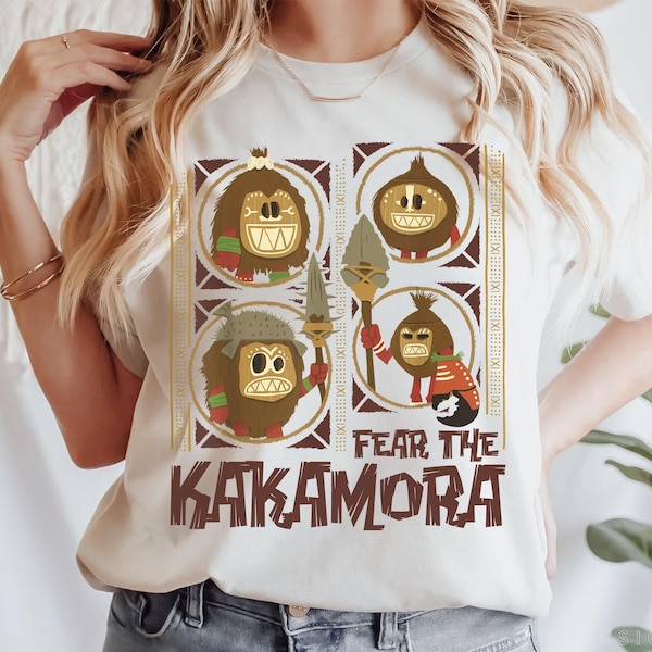 Kakamora Moana Fear The Kakamora Tiki Style Group Portrait Comfort Colors Shirt, Retro  Tee,  World Outfit, land Trip