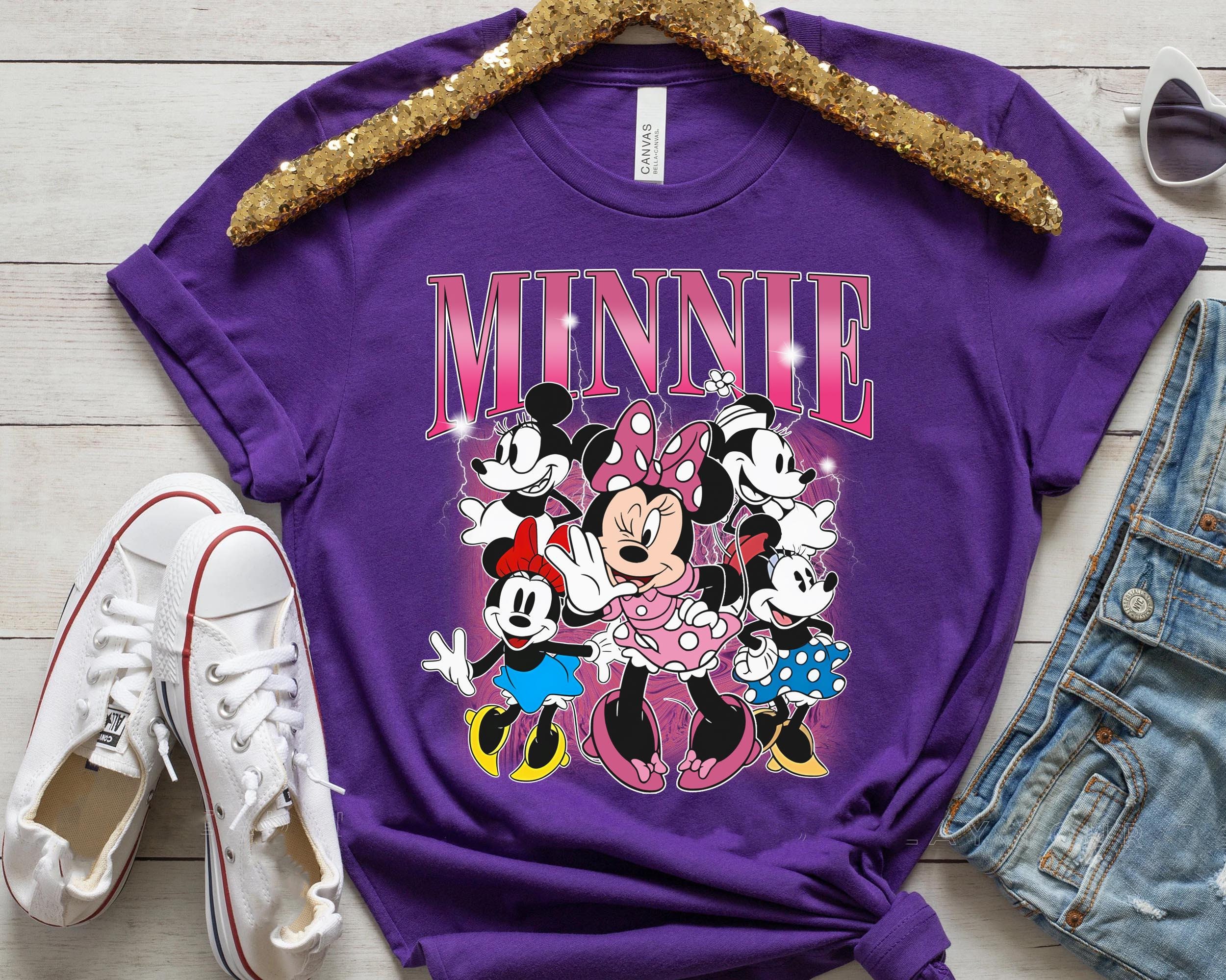Retro 90s Minnie Mouse Comfort Colors Shirt, Vintage Disney Girl T