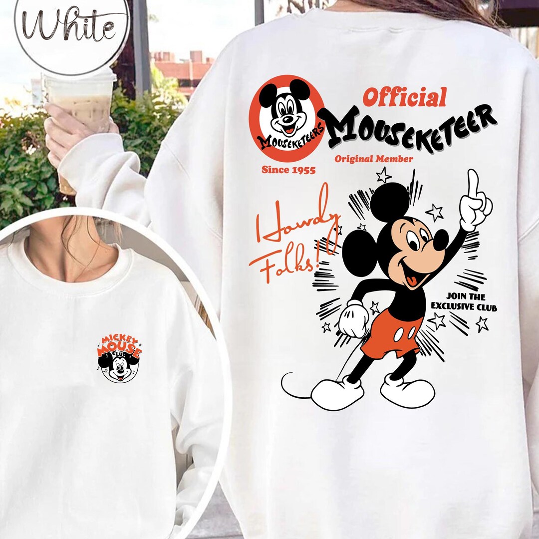 Two Sided Disney Original Mouseketeer Shirt, the Mickey Mouse Club