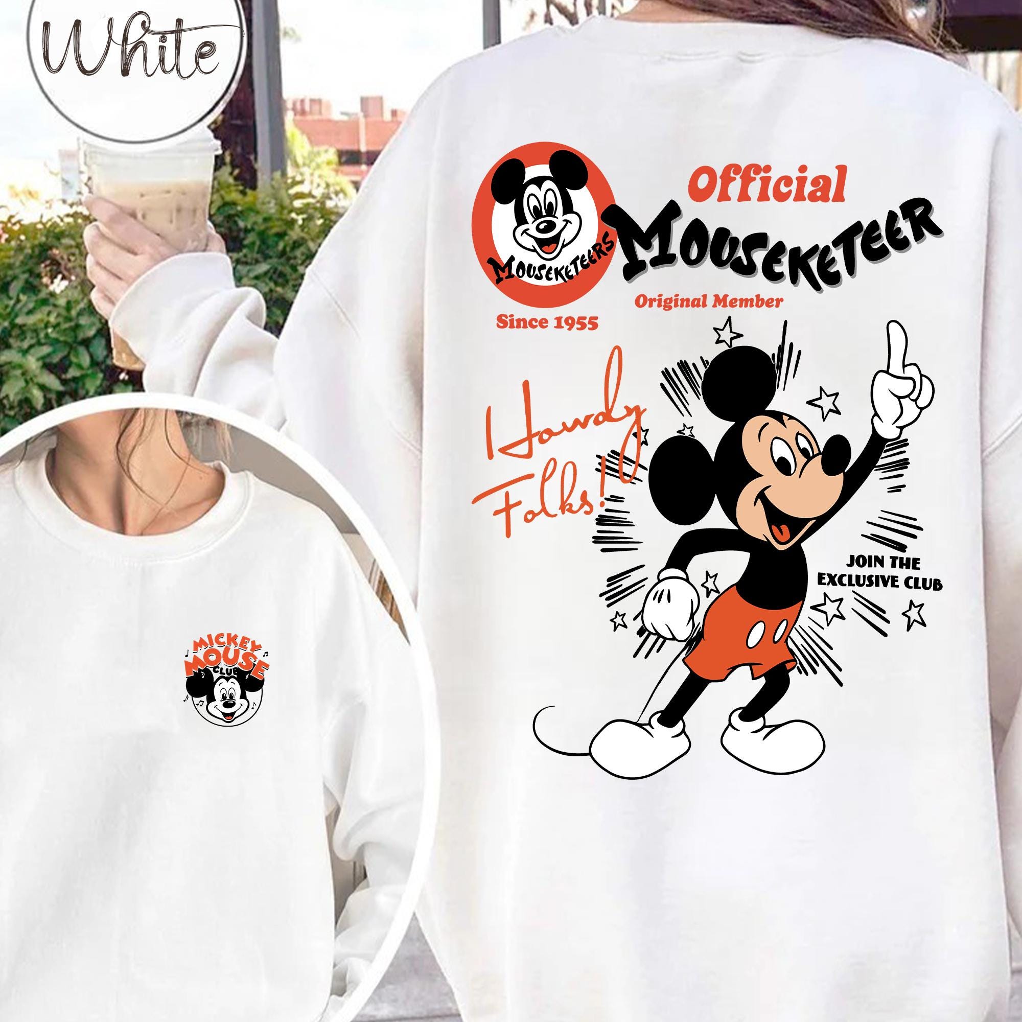 Two Sided Disney Original Mouseketeer Shirt, the Mickey Mouse Club