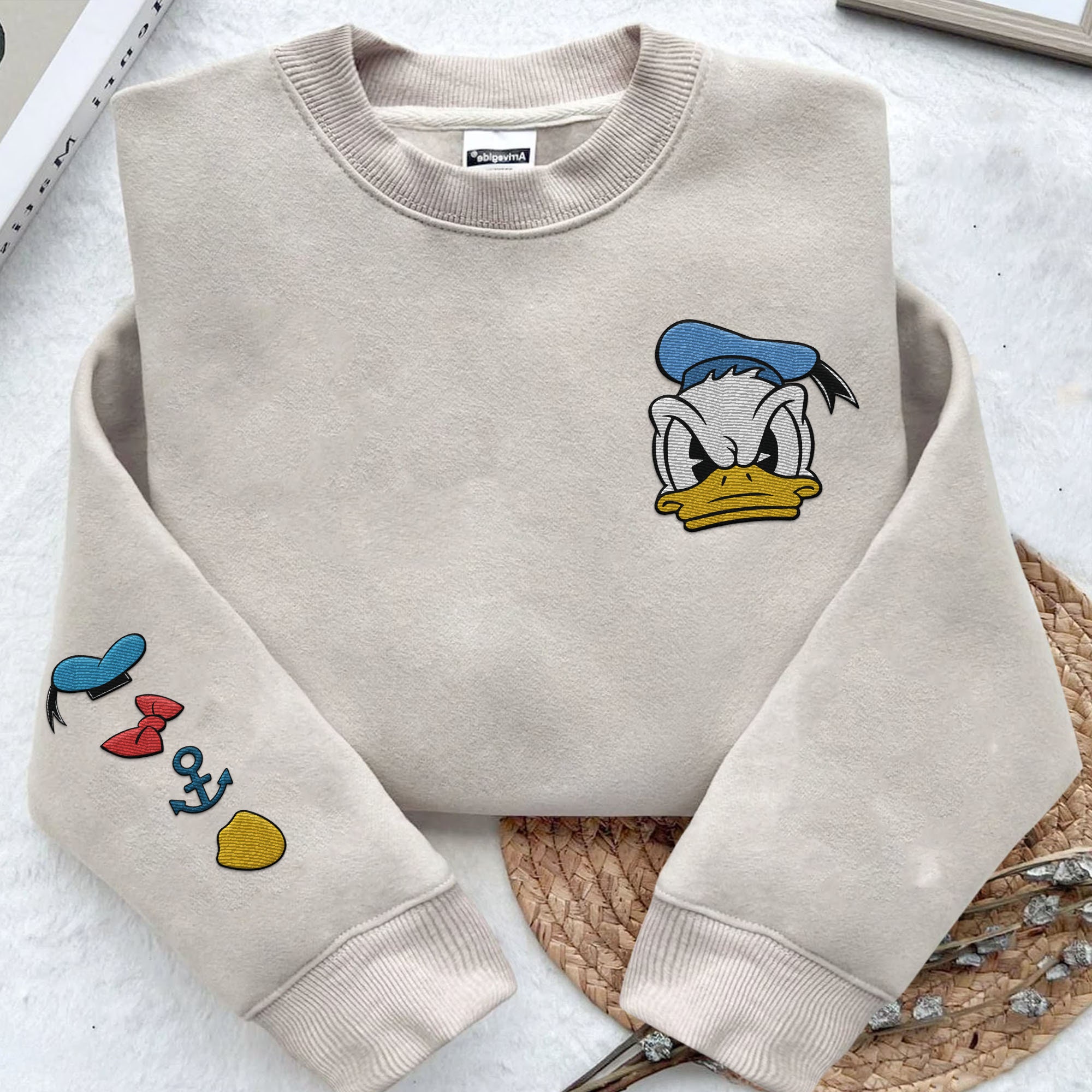 Embroidered Donald Duck 90th Anniversary Sweatshirt, 90