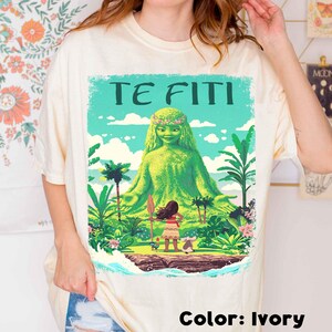 Vintage Moana Te Fiti Fairy Garden Comfort Colors Shirt, Königin der Pflanzen, Mutterinsel T-Shirt, Disney Moana Shirt, Disneyland Familienausflug Bild 6