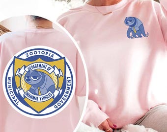 Two Sided Disney Zootopia Sloth Dmv Badge Shirt, Flash Department Of Mammal Vehicles Tee, Disney Movie Lover Shirt, Disneyland Family Trip