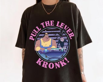 Camiseta vintage de Kronk y Yzma con colores cómodos, camiseta de El Emperador y sus Locuras de Disney, Vacaciones familiares 2026