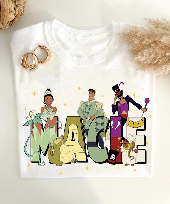 Custom Name the Princess and the Frog Themed Comfort Colors Shirt Personalized Tee Tiana Dr Facilier Louis Naveen Disneyland Trip Etsy UK