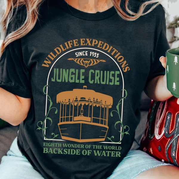 Vintage Jungle Cruise Since 1955  Backside Of Water Comfort Colors Shirt, Wildlife Expeditions Disney T-shirt, Disneyland Family Trip Gift