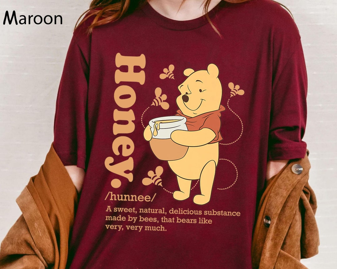 Retro Pooh Bear Honey Definition Comfort Colors Shirt, Winnie the Pooh
