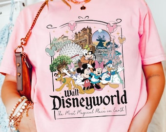Retro Walt Disneyworld 1971 Mickey And Friends T-shirt, The Most Magical Place on Earth Tee, Disneyland Family Trip Matching Outfit 2026