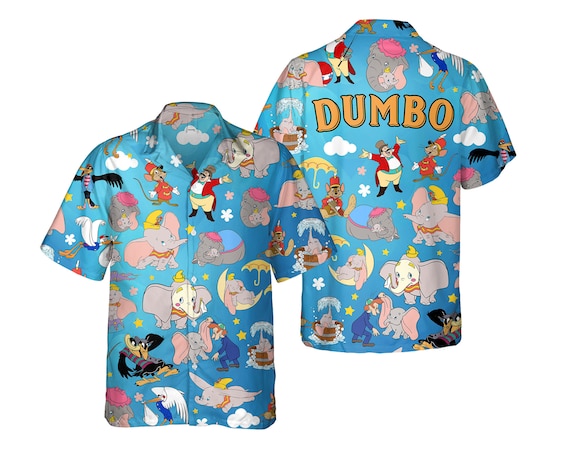 トップス thetoe Dumbo Short Sleeve Shirt Dumbo the Flying Elephant Hawaiian Shirt, the Crows Timothy Q