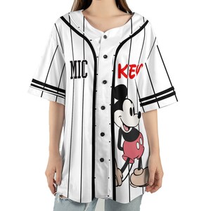 Customize Mickey And Friends Game Day Baseball Jersey Disneyy Baseball  Player Outfit For Baseball Fans Stitch Baseball Jersey - AliExpress