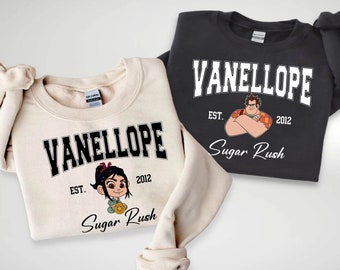 Wreck-It Ralph Group Characters Est 2012 Sugar Rush Shirt, Vanellope Ralph  Friends Disney T-shirt, Disneyland Trip Matching, Birthday Gift