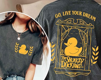Vintage The Snuggly Duckling Go Live Your Dream Shirt, Disney Tangled Movie T-shirt, Disneyland Family Matching Trip Outfits