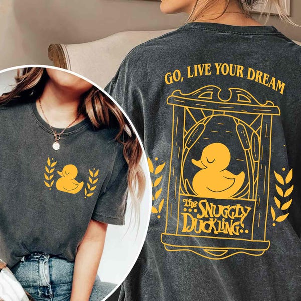 Vintage The Snuggly Duckling Go Live Your Dream Shirt, Disney Tangled Movie T-shirt, Disneyland Family Matching Trip Outfits