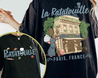 Two Sided Remy Mouse Chef Anyone Can Cook Comfort Colors Shirt, Disney Ratatouille Paris France T-shirt, Ratatouille Remy, Disneyland Trip