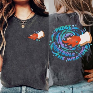 Double Sided Pudge The Fish Comfort Colors Shirt, Lilo & Stitch  T-shirt, land Family Trip, Magic Kingdom,   World
